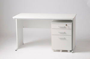 デスク パソコンデスク 幅140cm オフィスデスク 白 ホワイト 平デスク つくえ SOHO 木製 シンプル 机 会社 ワークデスク(代引不可)
