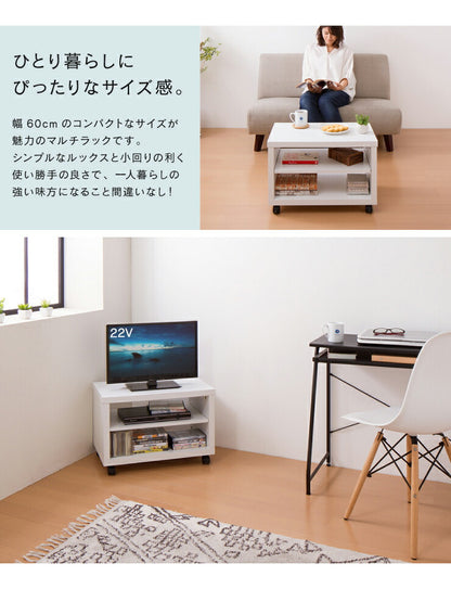 シンプルTV台 STV-600 TV台 テレビボード 一人暮らし 会議室 小型テレビ シンプル家具 サイドテーブル ワゴン(代引不可)