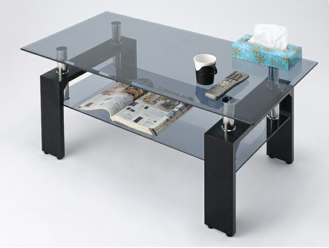 センターテーブル ガラス ガラステーブル 座卓 リビングテーブル センターテーブル ローテーブル 棚付き オシャレ 収納付き ガラス 高級 ゴージャス 8mm厚 強化ガラス ダークブラウン ホワイト ナチュラル(代引不可)