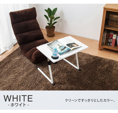 完成品 サイドテーブル ドリンクホルダー付き 補助テーブル 自宅 作業用テーブル 高さ調整 コンパクト収納 高さ調整可能(代引不可)