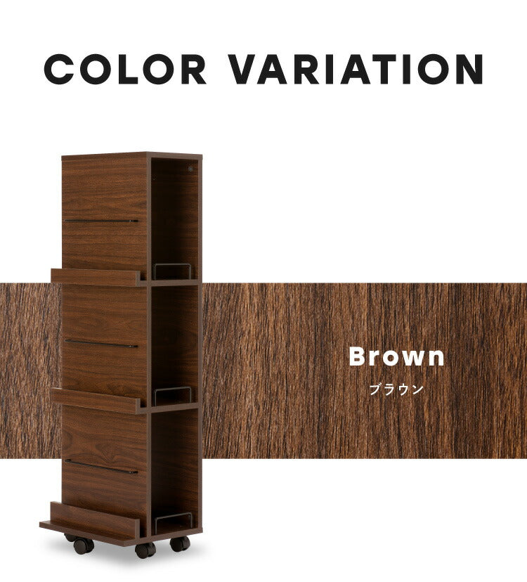 マガジンラック ラック 本棚 ディスプレイラックキャスター付き 棚 本収納 家具 3段 大容量 ラック ブックスタンド 雑誌 幅35 ダイニング リビング オシャレ(代引不可)