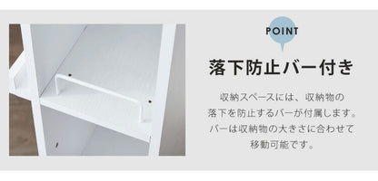 マガジンラック ラック 本棚 ディスプレイラックキャスター付き 棚 本収納 家具 3段 大容量 ラック ブックスタンド 雑誌 幅35 ダイニング リビング オシャレ(代引不可)