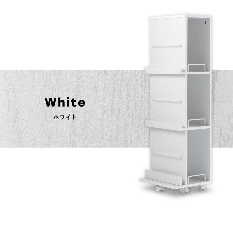 マガジンラック ラック 本棚 ディスプレイラックキャスター付き 棚 本収納 家具 3段 大容量 ラック ブックスタンド 雑誌 幅35 ダイニング リビング オシャレ(代引不可)