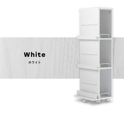 マガジンラック ラック 本棚 ディスプレイラックキャスター付き 棚 本収納 家具 3段 大容量 ラック ブックスタンド 雑誌 幅35 ダイニング リビング オシャレ(代引不可)