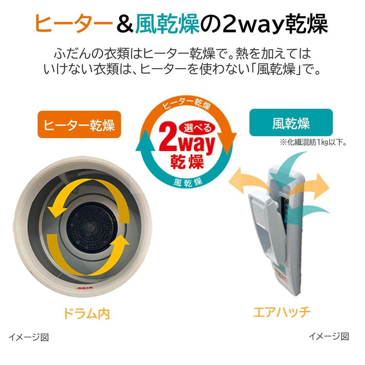日立 衣類乾燥機 6.0kg ピュアホワイト DE-N60HV W 風乾燥 6キロ 除菌コース 乾燥機 一人暮らし 日本製 衣類 布団 ふとん ふとん乾燥機 服 HITACHI