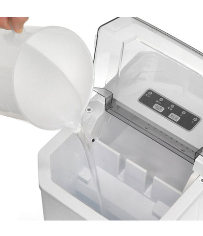 高速製氷機 家庭用 氷 自動製氷機 ホワイト アイスメーカー 大人数 大容量 アウトドア パーティ お酒 晩酌 自動停止 バーベキュー 釣り 氷 製氷機 簡単操作 氷作り 製氷 VS-HI04BE-WH