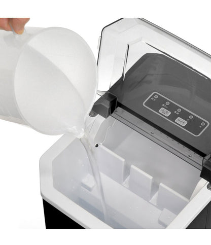 高速製氷機 家庭用 氷 自動製氷機 ブラック アイスメーカー 大人数 大容量 アウトドア パーティ お酒 晩酌 自動停止 バーベキュー 釣り 氷 製氷機 簡単操作 氷作り 製氷 VS-HI04BE-BK