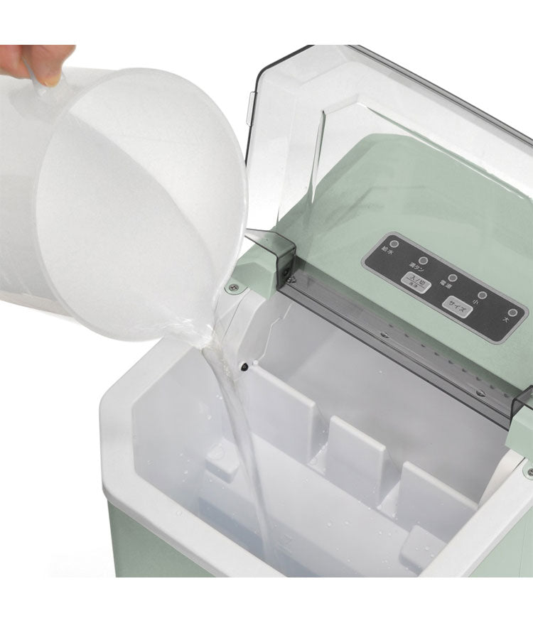 高速製氷機 家庭用 氷 自動製氷機 ミントグリーン アイスメーカー 大人数 大容量 アウトドア パーティ お酒 晩酌 自動停止 バーベキュー 釣り 氷 製氷機 簡単操作 氷作り 製氷 VS-HI04BE-MT