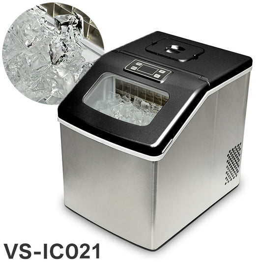 高速製氷機 クリスタルロック 大容量 製氷機 ロックアイス レジャー アウトドア キャンプ バーベキュー 透明氷 家庭用 高速 ボタン式 アイス VS-IC021