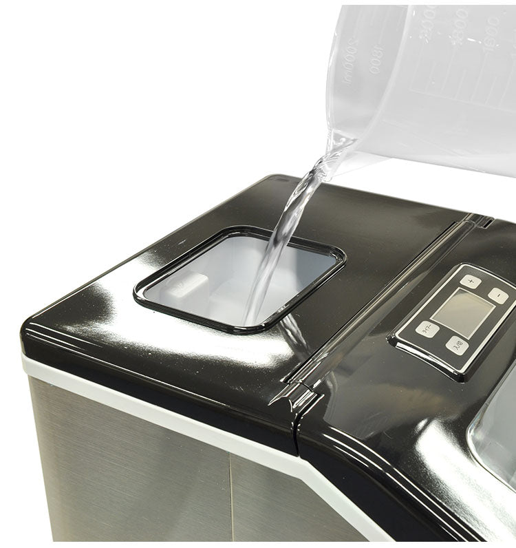 高速製氷機 クリスタルロック 大容量 製氷機 ロックアイス レジャー アウトドア キャンプ バーベキュー 透明氷 家庭用 高速 ボタン式 アイス ベルソス VS-IC021