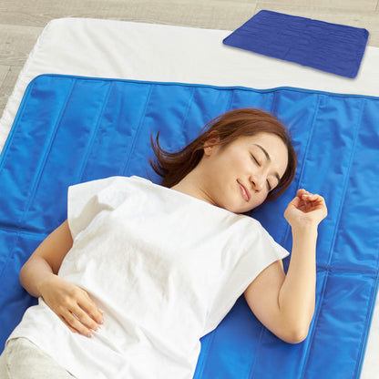 清潔水洗いOK ひんやり冷感マット 90×140cm 夏 冷感マット 熱吸収 電気不要 エコ 水洗いOK 冷却マット クールマット 接触冷感 涼感寝具 クール寝具 夏用寝具 敷きパッド 敷パッド 敷きパット