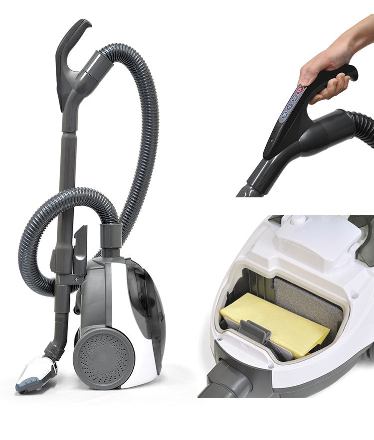 紙パック式 掃除機 紙パック式 各社共通紙パック対応 吸引力 キャニスター型 すきま用吸込口 伸縮パイプ 軽量 軽い コンパクト 5m 5メートル コード付き コード式 一人暮らし 電気掃除機