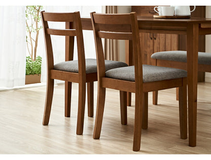 ダイニングチェア 2脚セット 天然木 ファブリック 木製 ダイニング 北欧 食卓 おしゃれ 新生活 チェア 椅子 リビングチェア チェアセット イス チェアー ダイニングチェアー いす