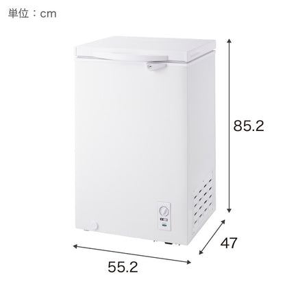 【中古】【アウトレット品】simplus 冷凍庫 上開き 100L 庫内灯付き バスケット付き 鍵付き 静音 大容量 冷凍冷蔵庫 省エネ 温度調整 冷凍ストック まとめ買い 冷凍食品 SP-100LUPD