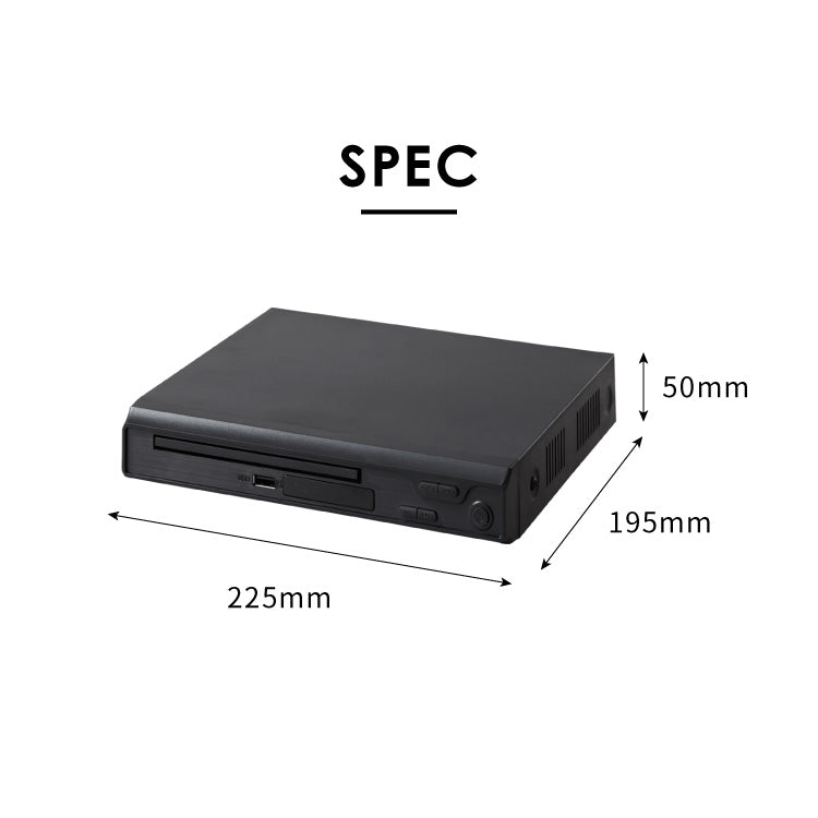 simplus DVDプレイヤー HDMI対応 リモコン付き USBメモリ対応 1年メーカー保証 ブラック シンプル コンパクト CDプレーヤー シンプラス