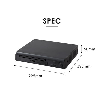 simplus DVDプレイヤー HDMIケーブル付き HDMI対応 リモコン付き 再生 USBメモリ対応 1年メーカー保証 ブラック シンプル コンパクト CDプレーヤー シンプラス 【メーカー1年保証】