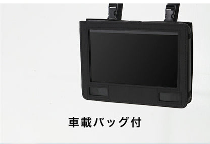ポータブルDVDプレーヤー 10.1インチ 車載バッグ付 61万画素 CPRM対応 充電 AC DC 3電源対応 外部出力機能 バッテリー内蔵 リモコン付 180度回転 折り畳める 旅行 simplus シンプラス SP-PDV10BT