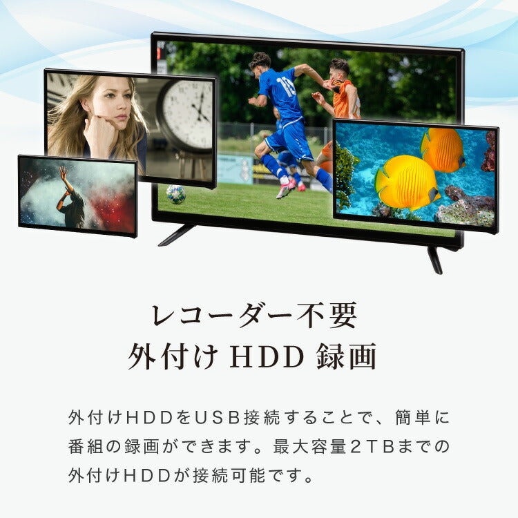 simplus 24インチ 液晶テレビ ダブルチューナー 裏番組 24型 地上・BS・110度CSデジタル ハイビジョン 外付けHDD録画機能 壁掛け HDMI VAパネル シンプラス SP-24TVD-02 【メーカー1年保証】