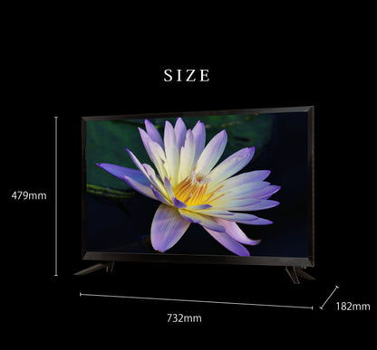 テレビ 32V 32型 32インチ Wチューナー内蔵 3波 simplus ハイビジョン液晶テレビ 外付けHDD録画対応 シンプラス【1年保証】(代引不可)