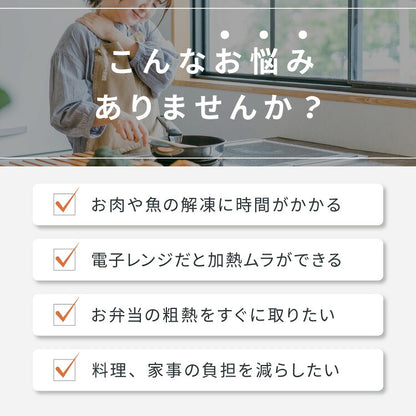 解凍プレート 急速解凍 解凍皿 時短 粗熱取り 急速冷凍 アルミ 解凍 皿 プレート まな板 肉解凍 自然解凍 解凍板 国内試験済み おしゃれ(代引不可)【メール便配送】