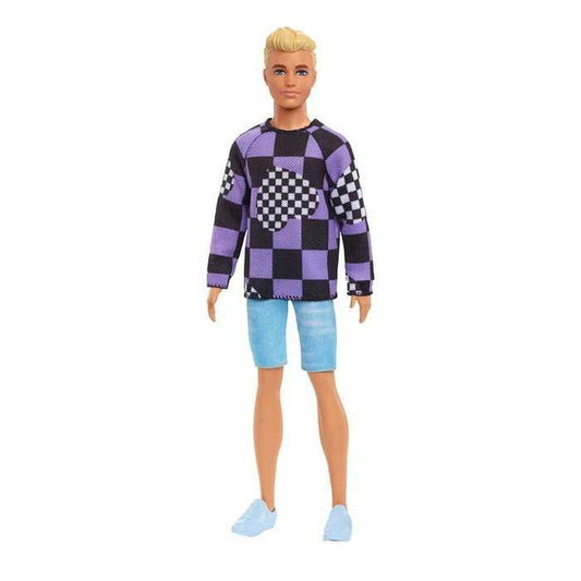 マテル HBV25 ケン ファッショニスタ パープルチェック(代引不可)