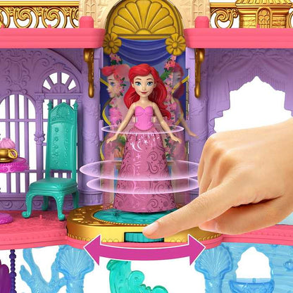 マテル HLW95 HLW95 ディズニープリンセス アリエルとデラックスおしろ (かさねるおしろシリーズ!ミニドール)(代引不可)