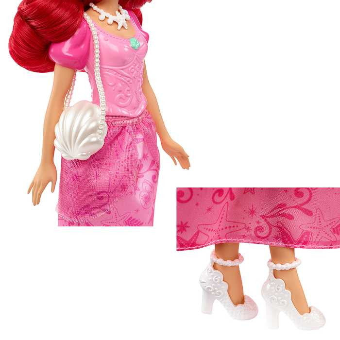 マテル HLX34 ディズニープリンセス アリエル(フリルピンクドレス)(代引不可)