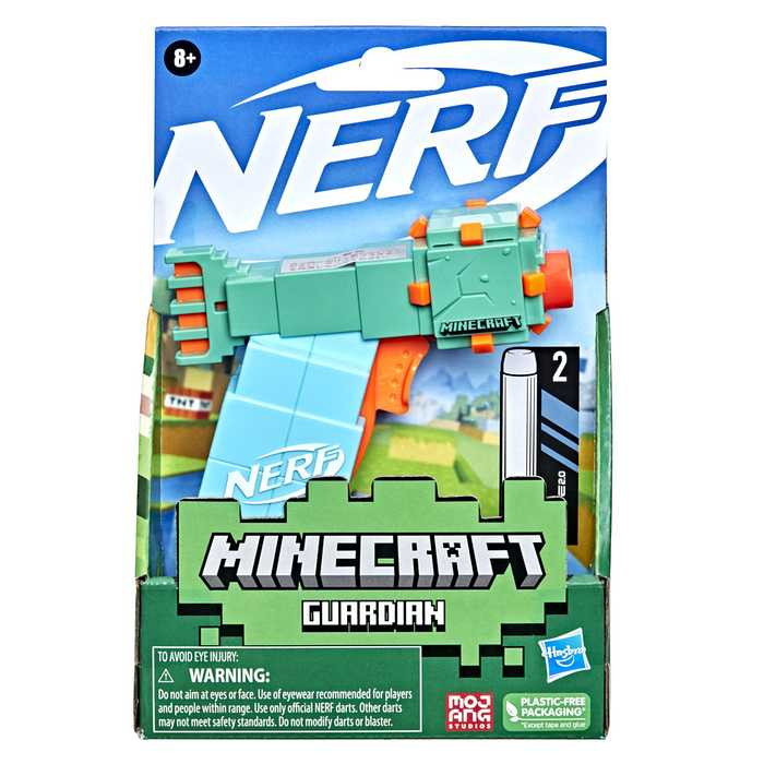 ナーフ マイクロショット マインクラフト ガーディアン Minecraft おもちゃ 男の子 こども 子供 ブラスター コンパクトサイズ ダーツ オンラインゲーム ロールプレイ コラボレーション クリスマス(代引不可)