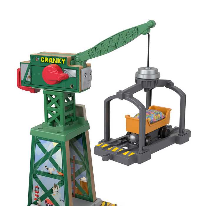 きかんしゃトーマス 木製レールシリーズ Thomas クランキーとバルストロードのはたらくブレンダムの港 3才 車 電車 クレーン 木製玩具 機関車トーマス きかんしゃトーマス(代引不可)