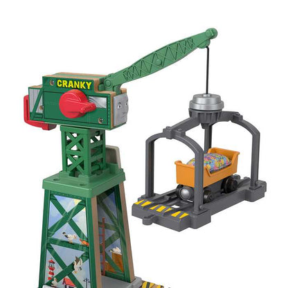 きかんしゃトーマス 木製レールシリーズ Thomas クランキーとバルストロードのはたらくブレンダムの港 3才 車 電車 クレーン 木製玩具 機関車トーマス きかんしゃトーマス(代引不可)