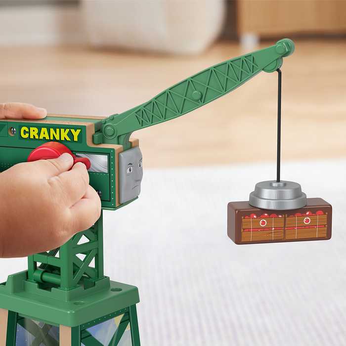 きかんしゃトーマス 木製レールシリーズ Thomas クランキーとバルストロードのはたらくブレンダムの港 3才 車 電車 クレーン 木製玩具 機関車トーマス きかんしゃトーマス(代引不可)