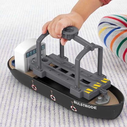 きかんしゃトーマス 木製レールシリーズ Thomas クランキーとバルストロードのはたらくブレンダムの港 3才 車 電車 クレーン 木製玩具 機関車トーマス きかんしゃトーマス(代引不可)