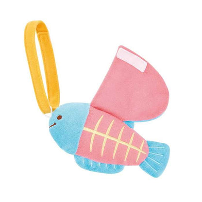 ファインモーター ミニラトル ぱたぱた さかな ベビー 知育玩具 食べ物モチーフ 指先遊び 出産祝い ギフト 赤ちゃん 布製 かわいい プレゼント ブルー プレゼント 子ども 子供 キッズ クリスマス(代引不可)