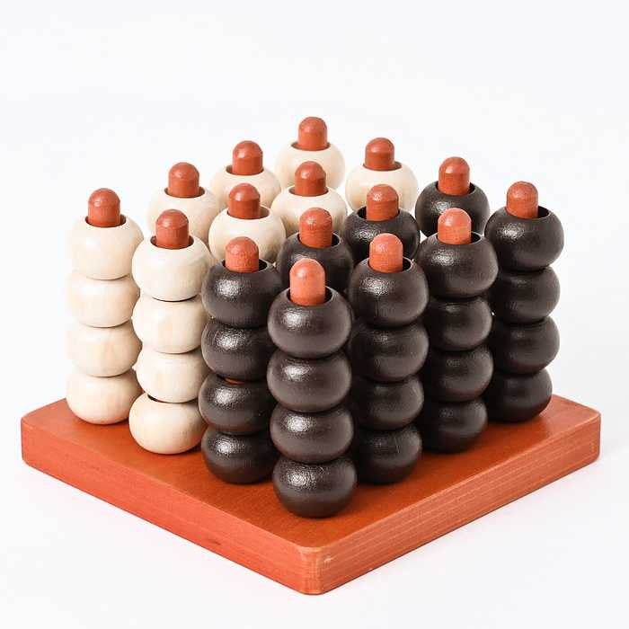 立体四目ならべゲーム 改定版 幻冬舎 6才から 知育玩具 子ども 対戦型 三次元 大人 脳トレ 室内遊び 木製 空間認識 ギフト プレゼント 誕生日 キッズ 子供 ゲーム クリスマス(代引不可)