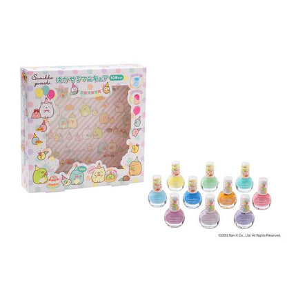 すみっコぐらし はがせるマニキュア10本セット女の子 おもちゃ コスメ キッズ おしゃれ遊び ギフト プレゼント カラフル 水溶性 お出かけ 旅行 こども 子ども 玩具 かわいい クリスマス(代引不可)