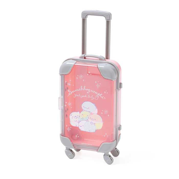 すみっコぐらし ミニキャリーケースメイクセット キッズコスメ すみっこ リップグロス つけ爪 おしゃれ お出かけ プレゼント ギフト ヘアメイク 女の子 メイク おしゃれ 女の子(代引不可)