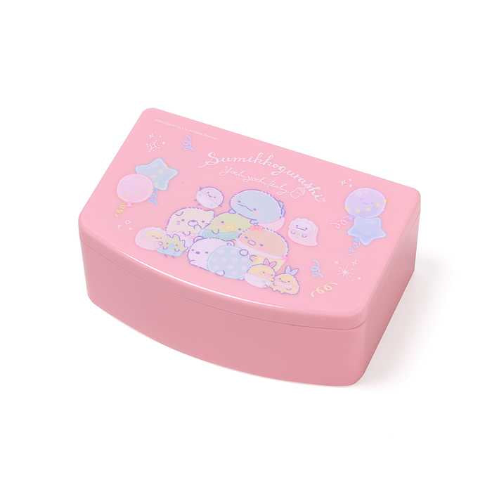 すみっコぐらし ミラー付き コスメボックス メイクセット アイシャドウ リップスティック ネイルカラー ヘアゴム リング ヘアメイク プレゼント 女の子 子供 子ども キッズ(代引不可)