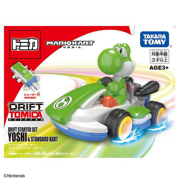 タカラトミー ドリフトトミカ マリオカート ドリフトスターターセット ヨッシー&スタンダードカート(代引不可)