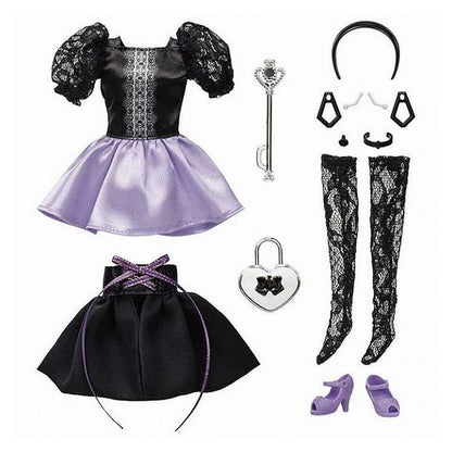 ミスティナイト ウェア 女の子 おもちゃ こども 子供 映え 着せ替え ファッション プレゼント ギフト ワンピース オーバースカート 誕生日 ブラック イヤリング チョーカー SNS バッグ クリスマス(代引不可)