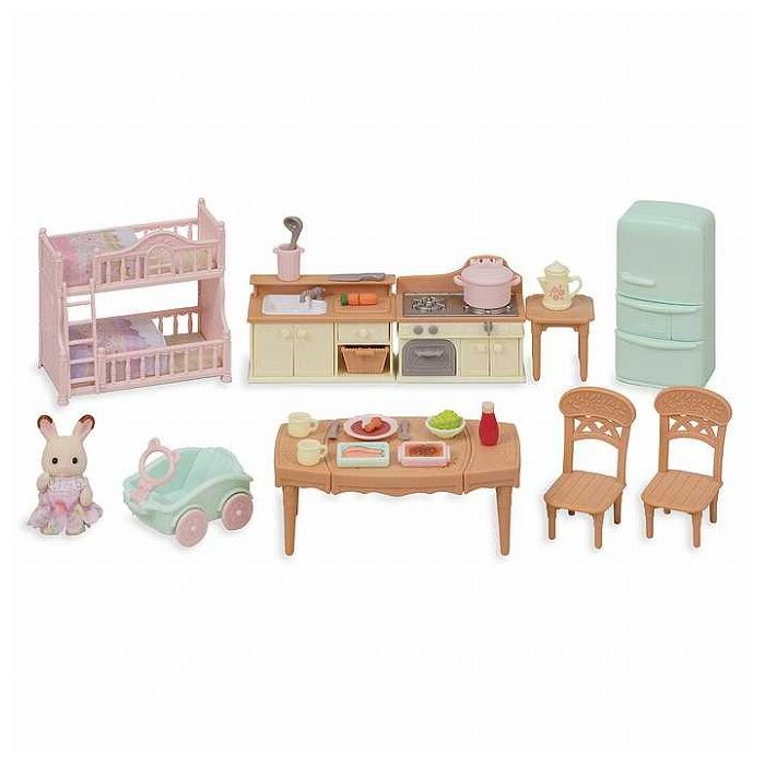 シルバニアファミリー 赤い屋根の大きなお家 おすすめ家具セット コトコトクッキング 誕生日 プレゼント 子供 女の子 3歳 4歳 5歳 6歳 ギフト お人形 シルバニア 小学生 玩具 おもちゃ(代引不可)