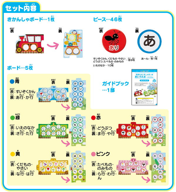 くもん出版 絵あわせ きしゃポッポ あいうえお ひらがな おもちゃ(代引不可)