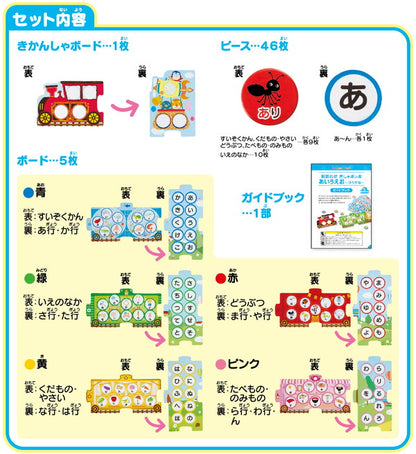 くもん出版 絵あわせ きしゃポッポ あいうえお ひらがな おもちゃ(代引不可)