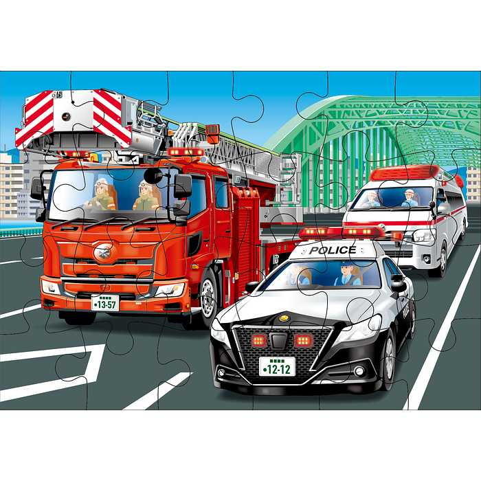 くもん出版 くもんのジグソーパズルSTEP3 はたらく車のなかまたち(代引不可)