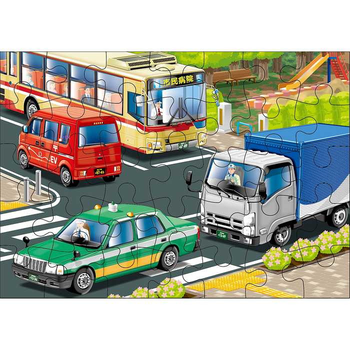 くもん出版 くもんのジグソーパズルSTEP3 はたらく車のなかまたち(代引不可)