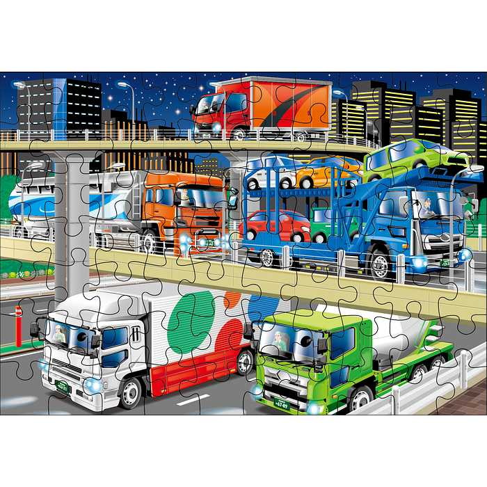 くもん出版 くもんのジグソーパズルSTEP4 いろいろな場面ではたらく車(代引不可)