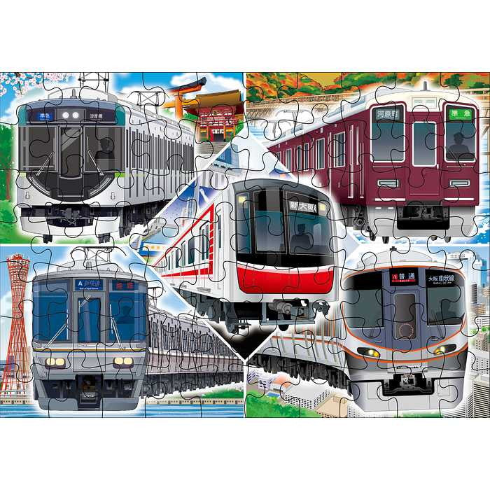 くもん出版 JP-45 くもんのジグソーパズルSTEP4 都市を走る電車(代引不可)