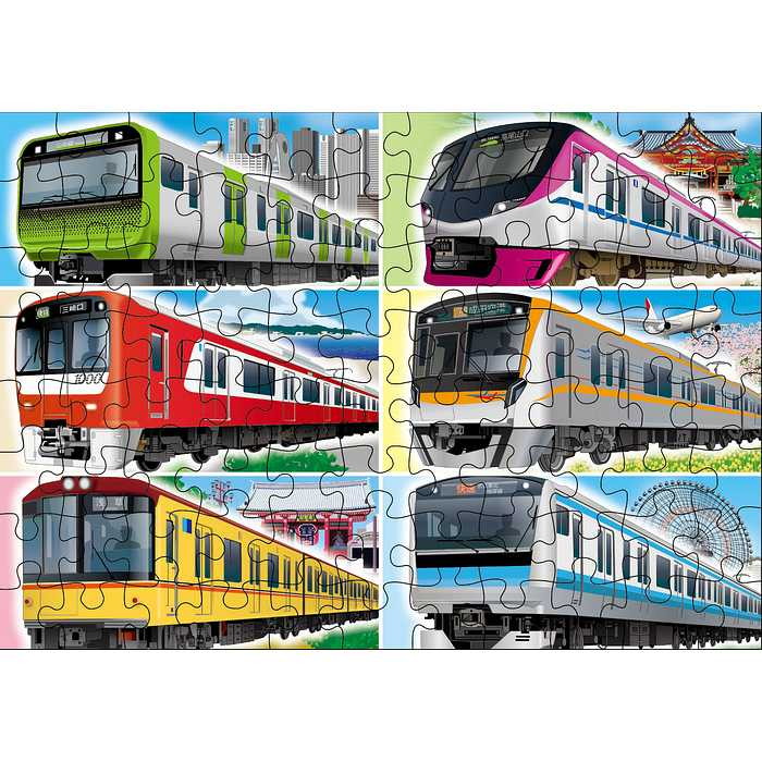 くもん出版 JP-45 くもんのジグソーパズルSTEP4 都市を走る電車(代引不可)