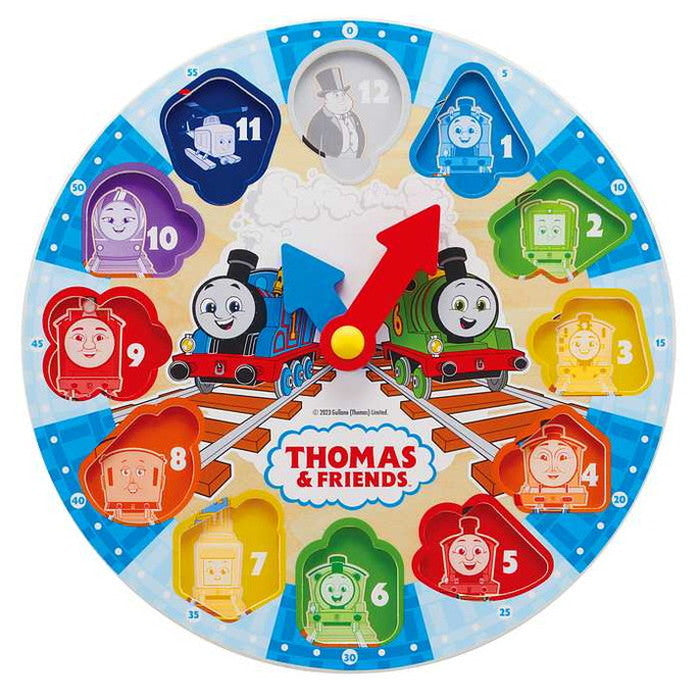 カワダ きかんしゃトーマス 木製とけいパズル(代引不可)