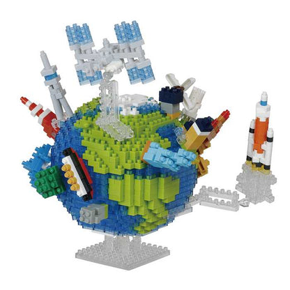 ナノブロック 地球と月 おもちゃ 玩具 キッズ 男の子 女の子 女子 男子 誕生日プレゼント ギフト 室内 遊び プレゼント ホビー インテリア コレクション 宇宙 星 空 地球 月(代引不可)