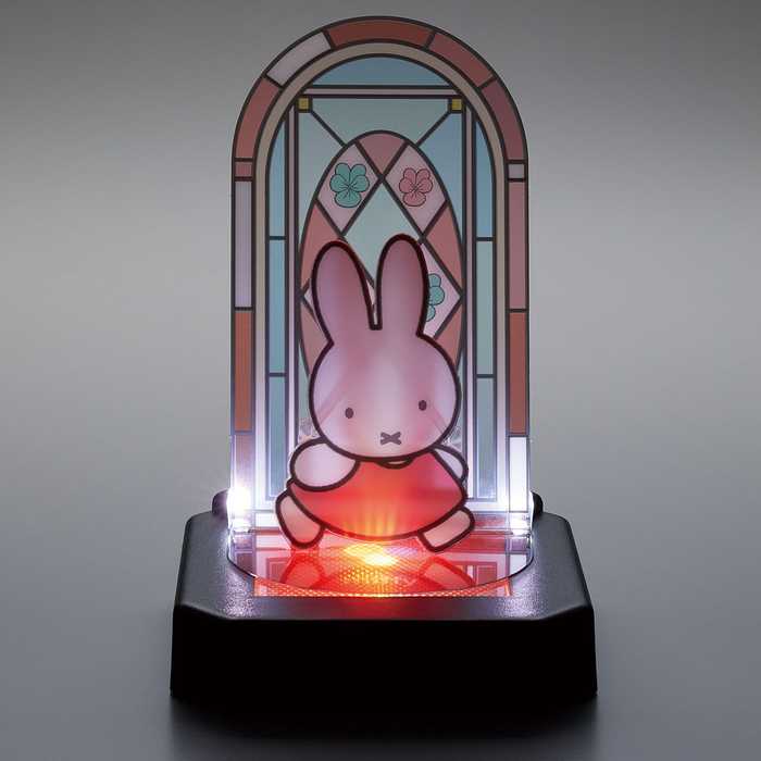 ミッフィー ステンドグラス 組み立て簡単 キャラクター 贈り物 ギフト プレセント カワダ クミテラ LED ライト 玄関 子ども 子供 キッズ 玄関 リビング 寝室 ダイニング モダン 光(代引不可)
